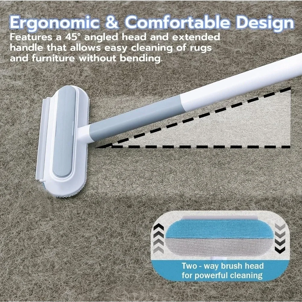 Professional Pet Hair Removal:Effortlessly lifts embedded pet hair from carpets,